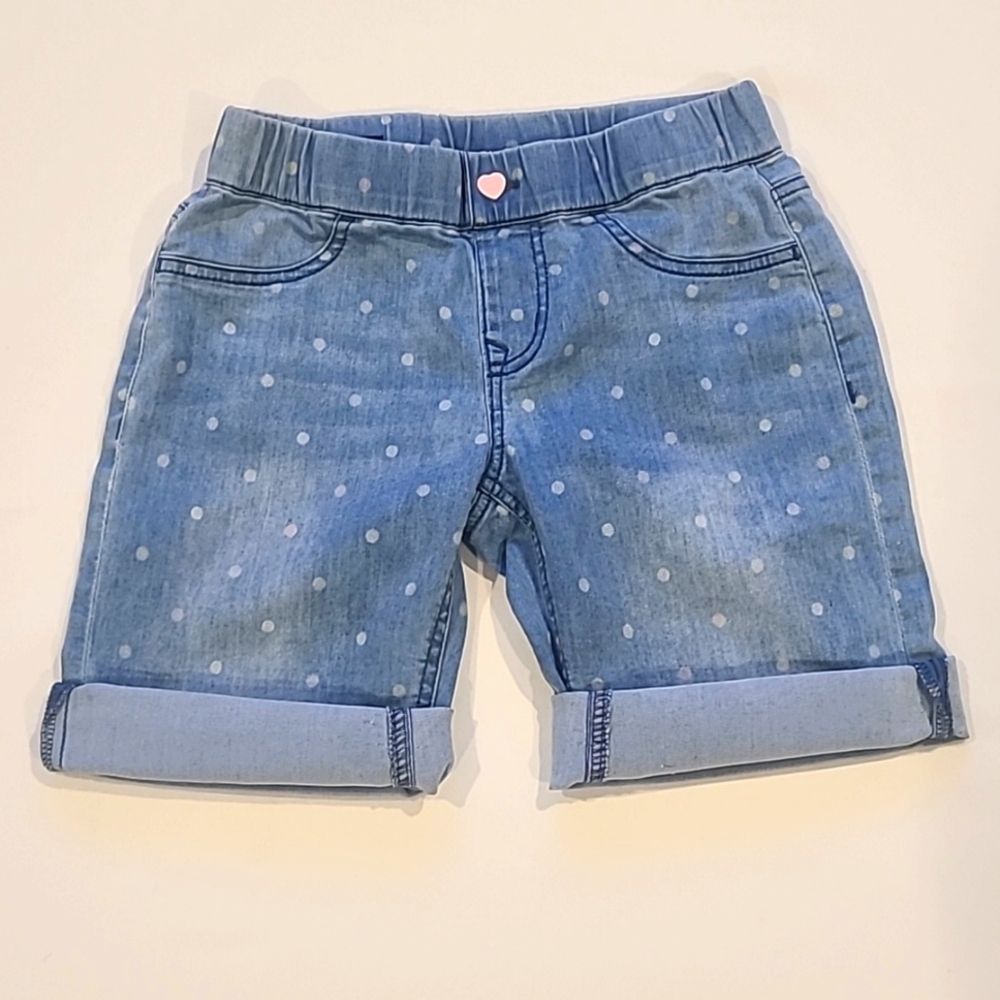 💙 Vigoss Girls Jean Shorts, polka-dot, size 10 💙